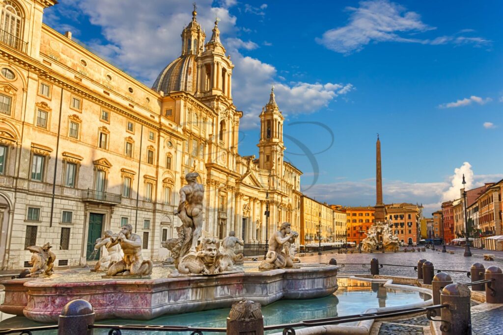 attico roma piazza navona, palazzo storico, facciata,