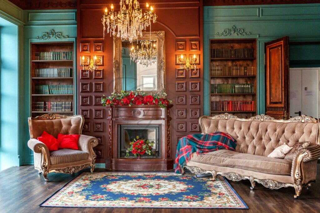 attico roma piazza navona, libreria, arredo, venduto da Class & Country Homes