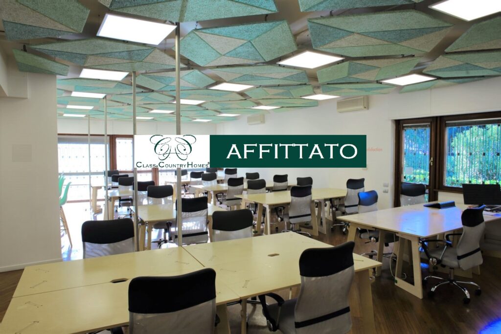 Immobile affittato - Ufficio in Affitto Eur Roma: 335 metri quadri vicino al Laghetto con Posti Auto e Terrazzo