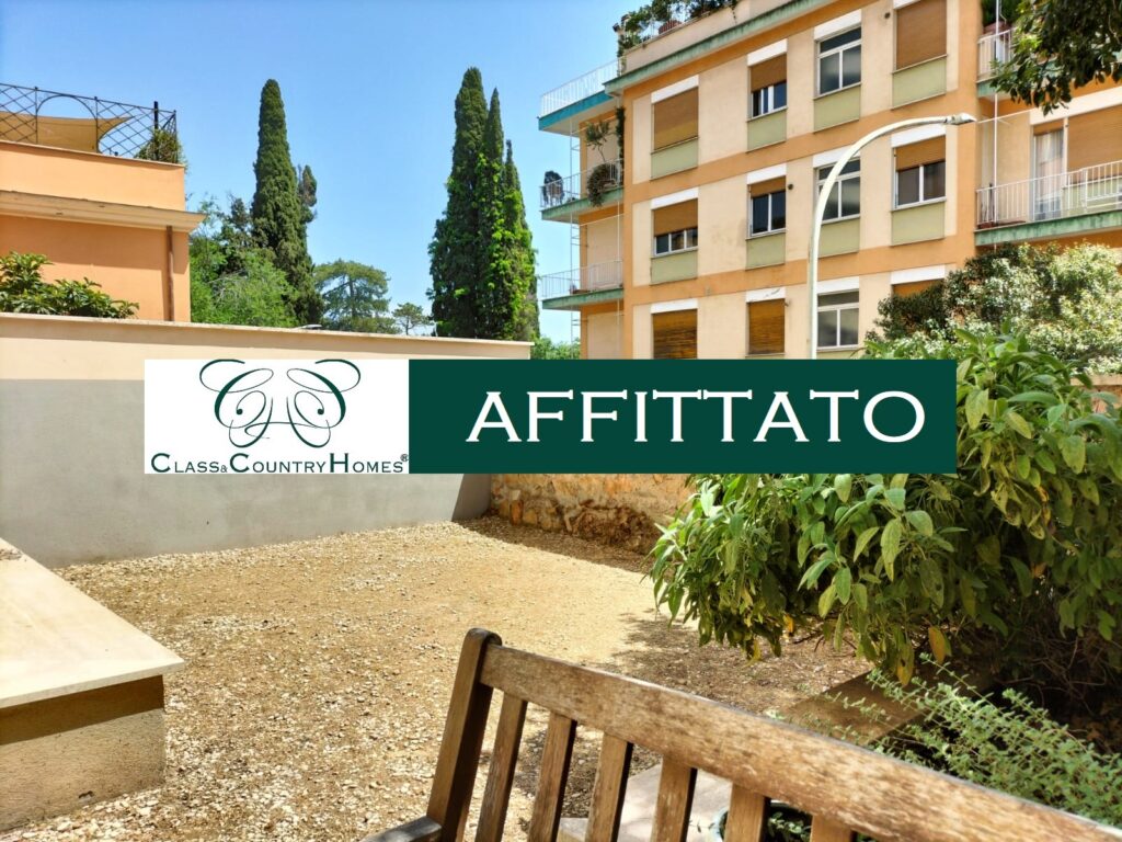 Immobile affittato - Rent in Trastevere Rome Italy: Refubished Apartment with Garden on the Gianicolo Hill