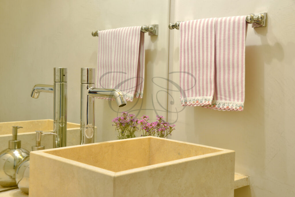 A spacious and luxurious bedroom suite in the Tuscan villa for rent by Class & Country Homes.