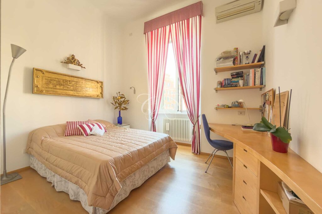 Prati Rome luxury apartment for sale — double bedroom